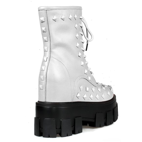 Anthony Wang X WTF Master Kush Angels Mercy White Platform Boots - Picture 4 of 6